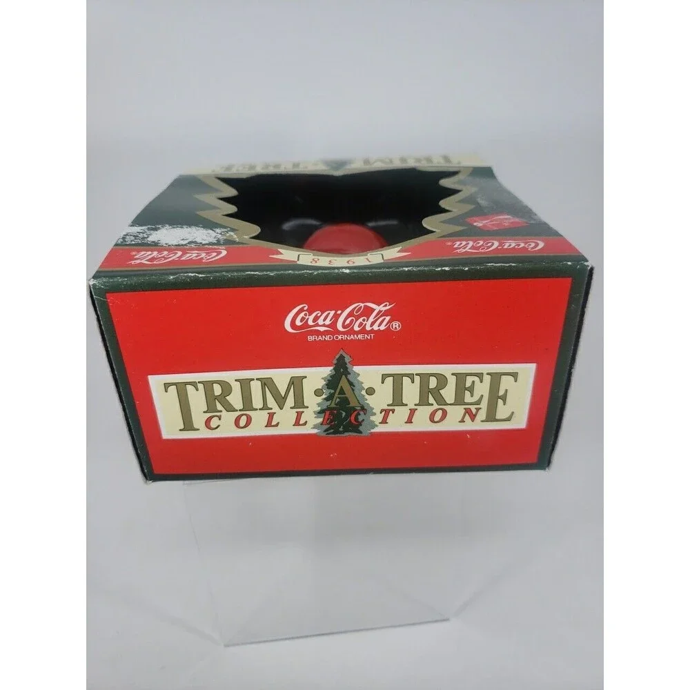 Coca-Cola Trim A Tree Collection 1938 Santa with Girl Christmas Ornament 1990